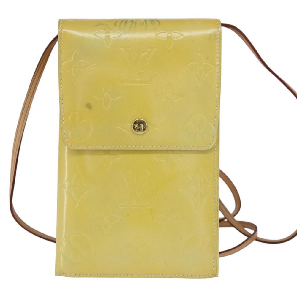 LOUIS VUITTON Monogram Vernis Walker Wallet Lime Yellow M91074 LV Auth hk3224 - Picture 13 of 16